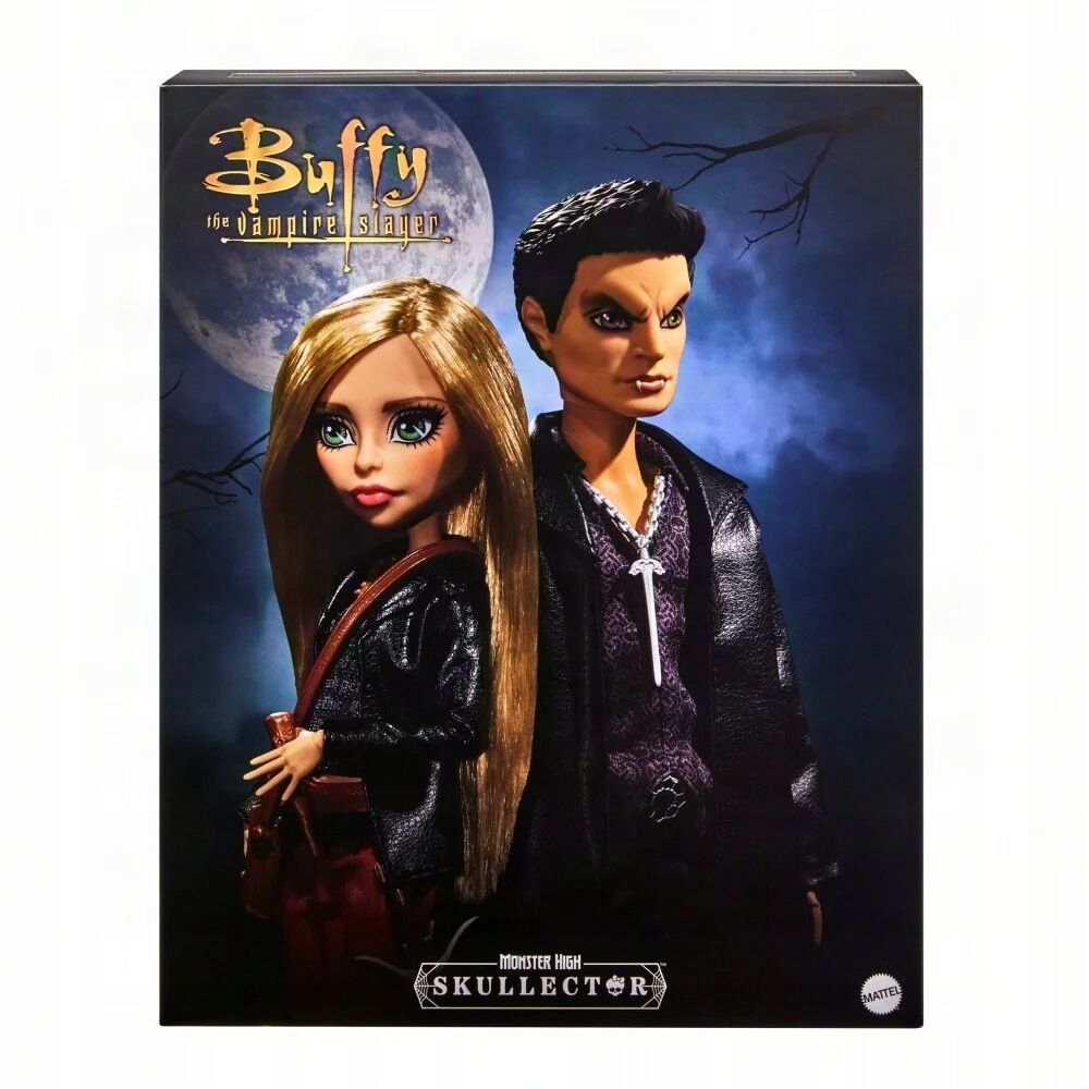 Mattel Set 2 muñecos Buffy & Angel Buffy Cazavampiros Monster High Skullector (imagen 9 de 10)
