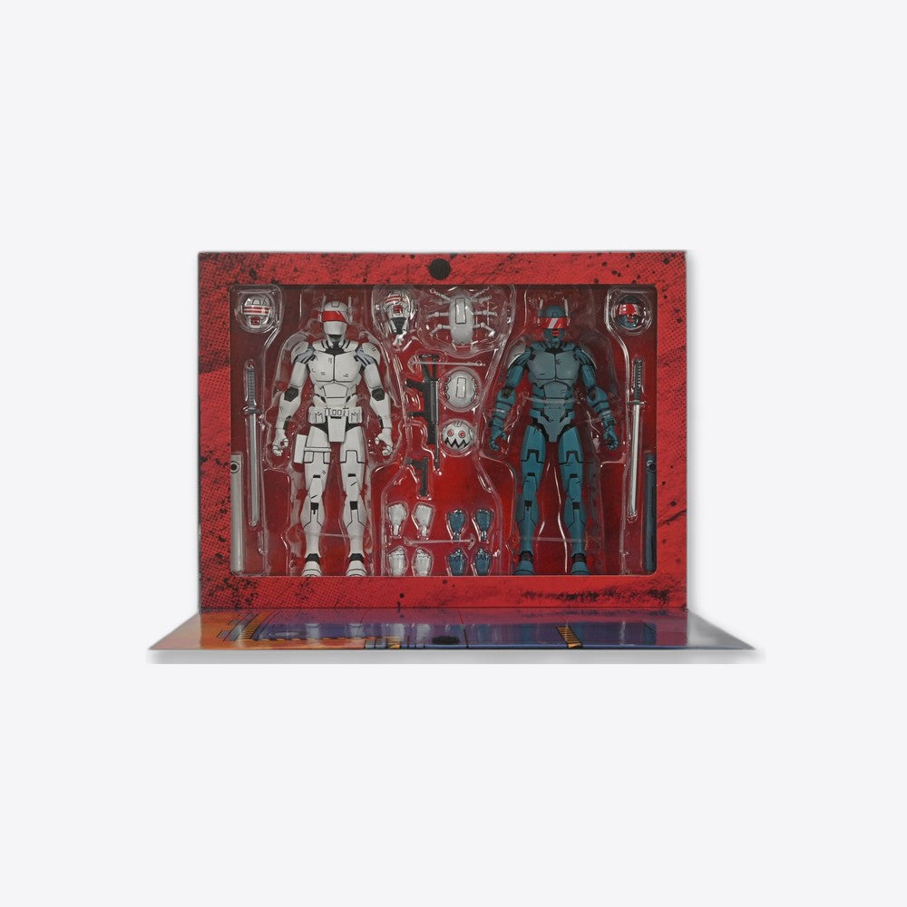 Figura neca teenage mutant ninja turtles synja patrol troop reinforcements pack 2 scale action 18cm (imagen 2 de 6)