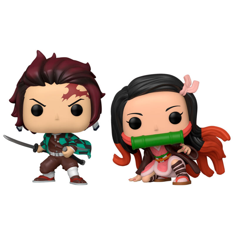 Funko Blister 2 figuras POP Demon Slayer Kimetsu no Yaiba Tanjiro & Nezuko Exclusive (imagen 2 de 3)