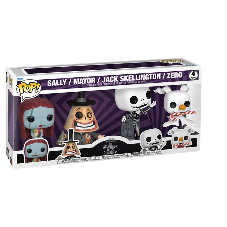 Funko Blister 4 figuras POP Disney Pesadilla Antes de Navidad