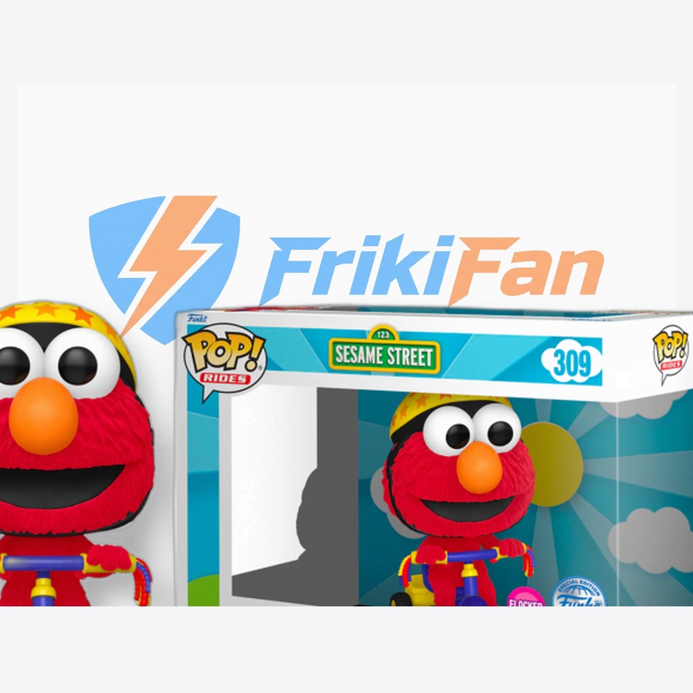 Funko Figura POP Rides Barrio Sesamo Elmo on Trike Exclusive (imagen 3 de 6)