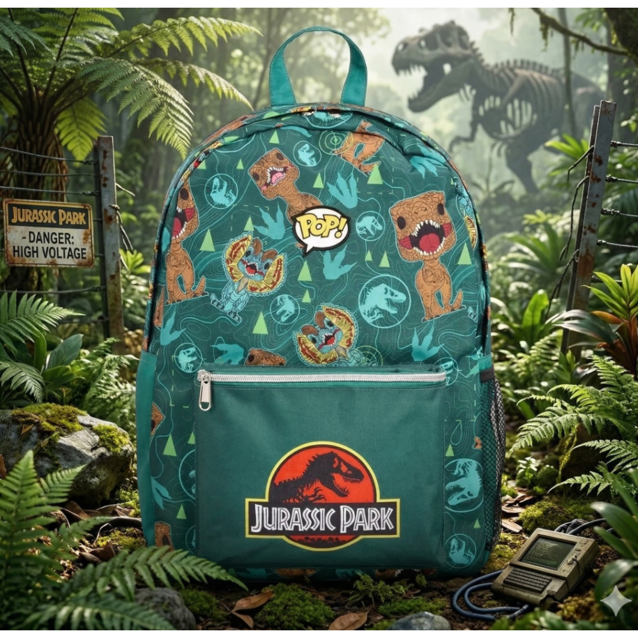 Loungefly Mochila nylon Jurassic Park 45cm