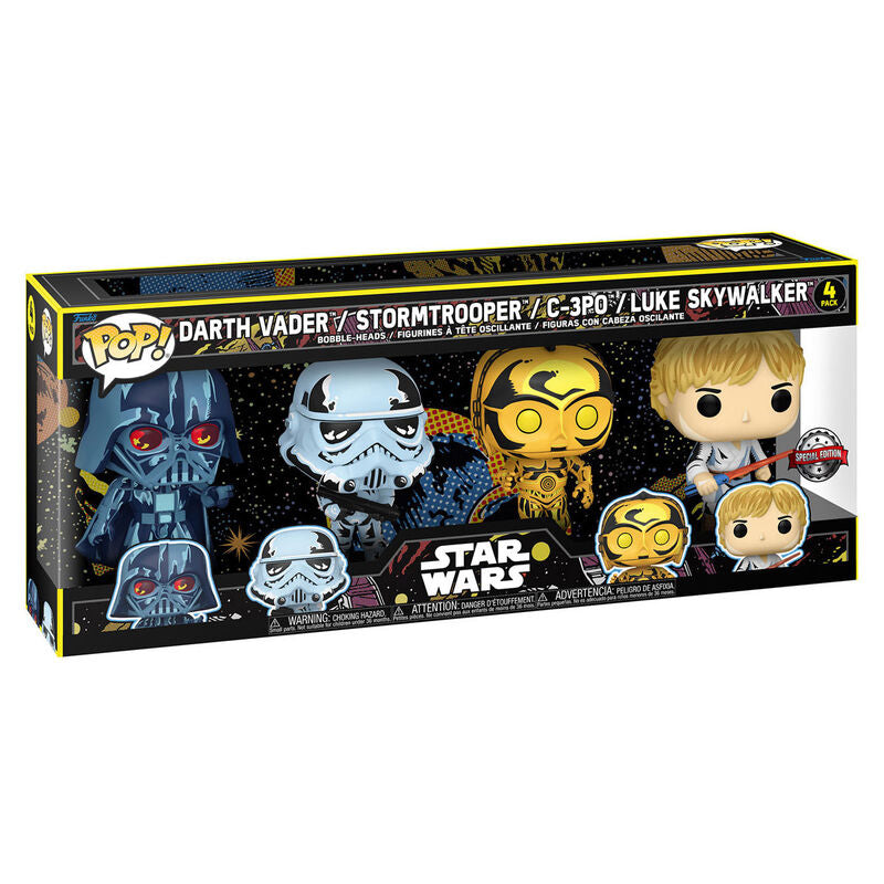 Funko Blister 4 figuras POP Star Wars Exclusive