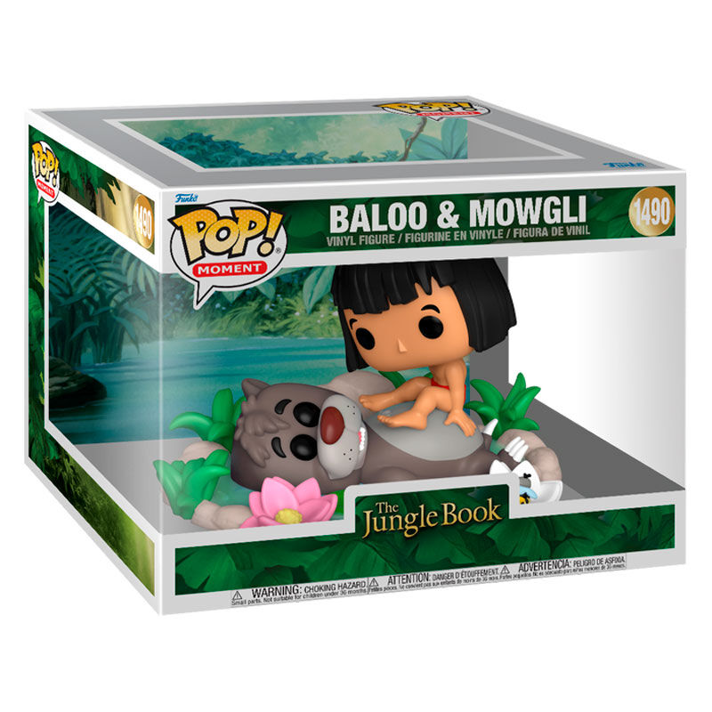 Funko Figura POP Moment Disney El Libro de la Selva Baloo & Mowgli (imagen 2 de 3)