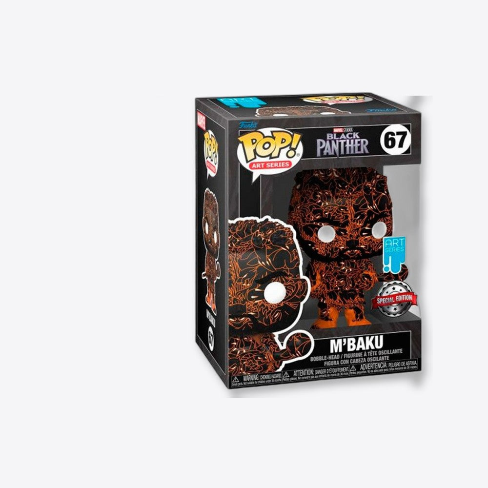 Funko Figura POP Marvel Black Panther M Baku Artist + Case Exclusive (imagen 5 de 6)