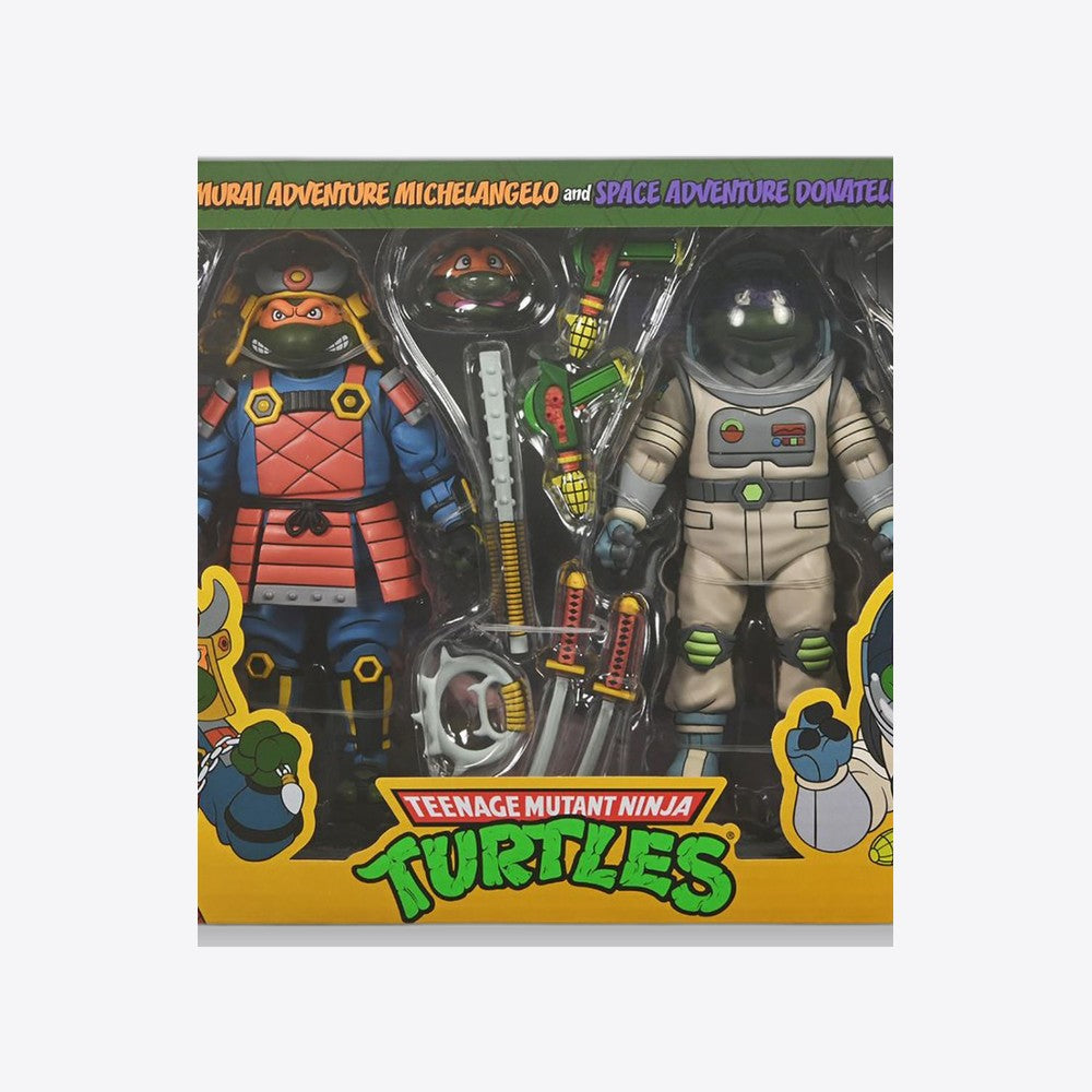 Figura neca teenage mutant ninja turtles space adventure donatello & samurai adventure michelangelo pack 2 (imagen 5 de 6)