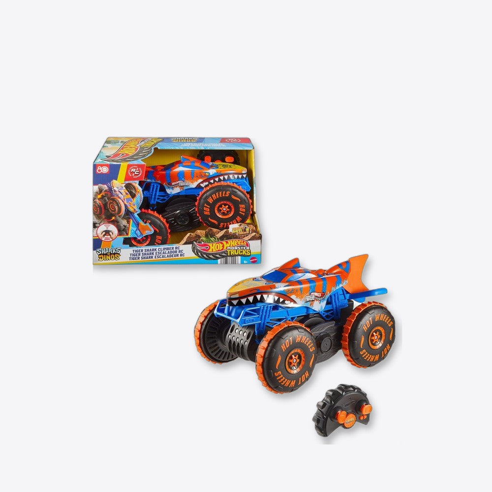 Mattel Coche radio control Tiger Shark Climber Monster Trucks Hot Wheels (imagen 6 de 6)