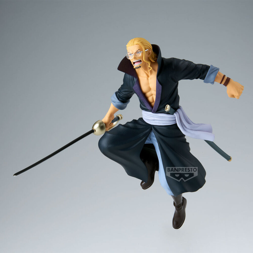 One Piece Figura Silvers Rayleigh Battle Record 16cm Banpresto