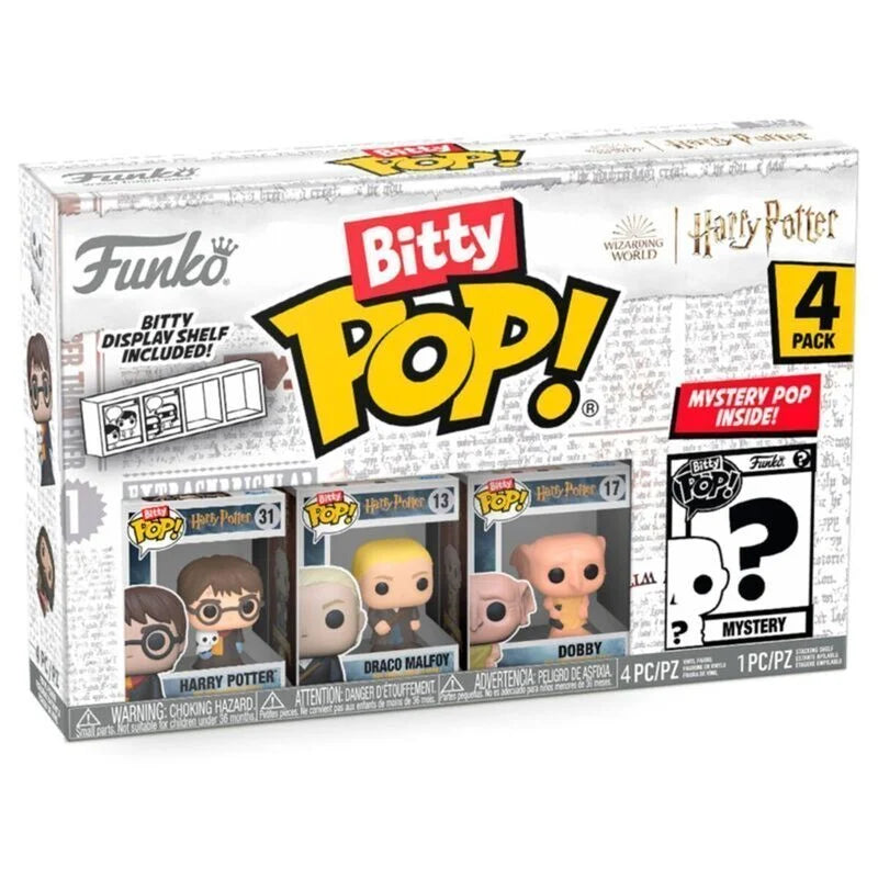 Blister 4 Figuras Bitty POP Harry Potter - Harry Potter | Funko