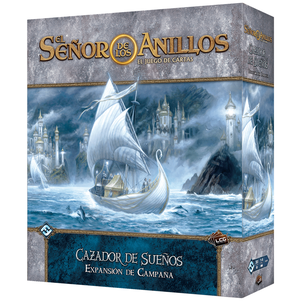 Asmodee Juego de mesa el señor de los anillos cazador de sueños expansión de campaña