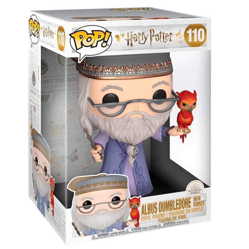 Funko Figura POP Harry Potter Albus Dumbledore with Fawkes 25cm (imagen 3 de 6)
