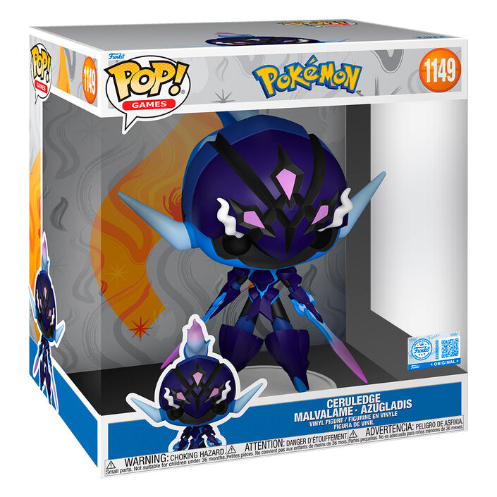 Funko Figura POP Jumbo Pokemon Ceruledge Malvalame Azugladis Exclusive 25cm (imagen 2 de 3)