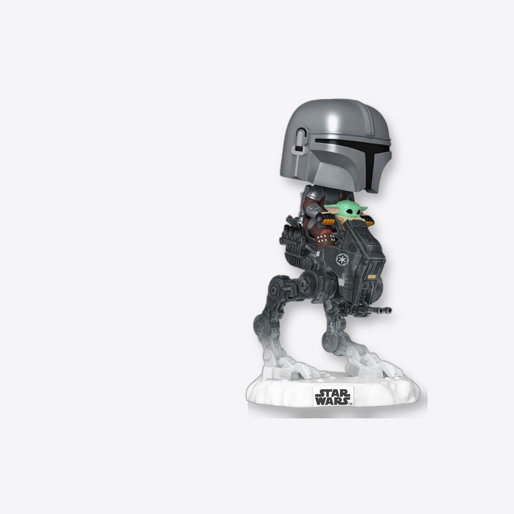 Funko Figura POP Rides Deluxe Star Wars Mandalorian & Grogu The Mandalorian with Grogu in Imperial Remnant (imagen 5 de 6)