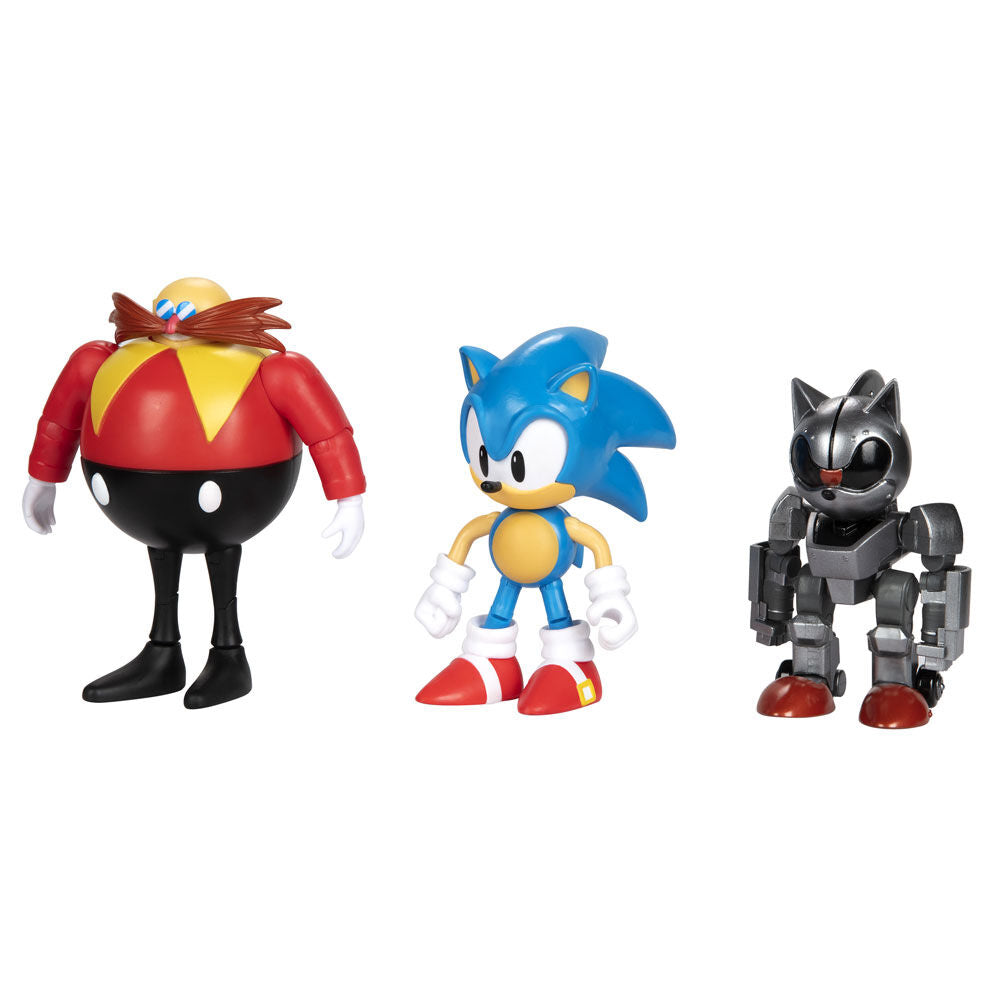 Sonic the Hedgehog - Blister 3 Figuras 30th Anniversary | Jakks Pacific