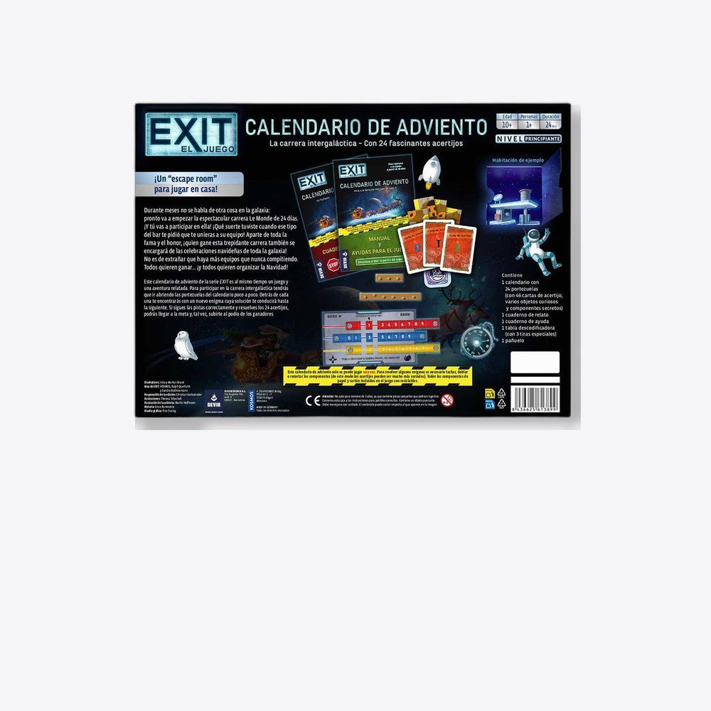 Devir Calendario de adviento exit la carrera intergalactica (imagen 6 de 6)