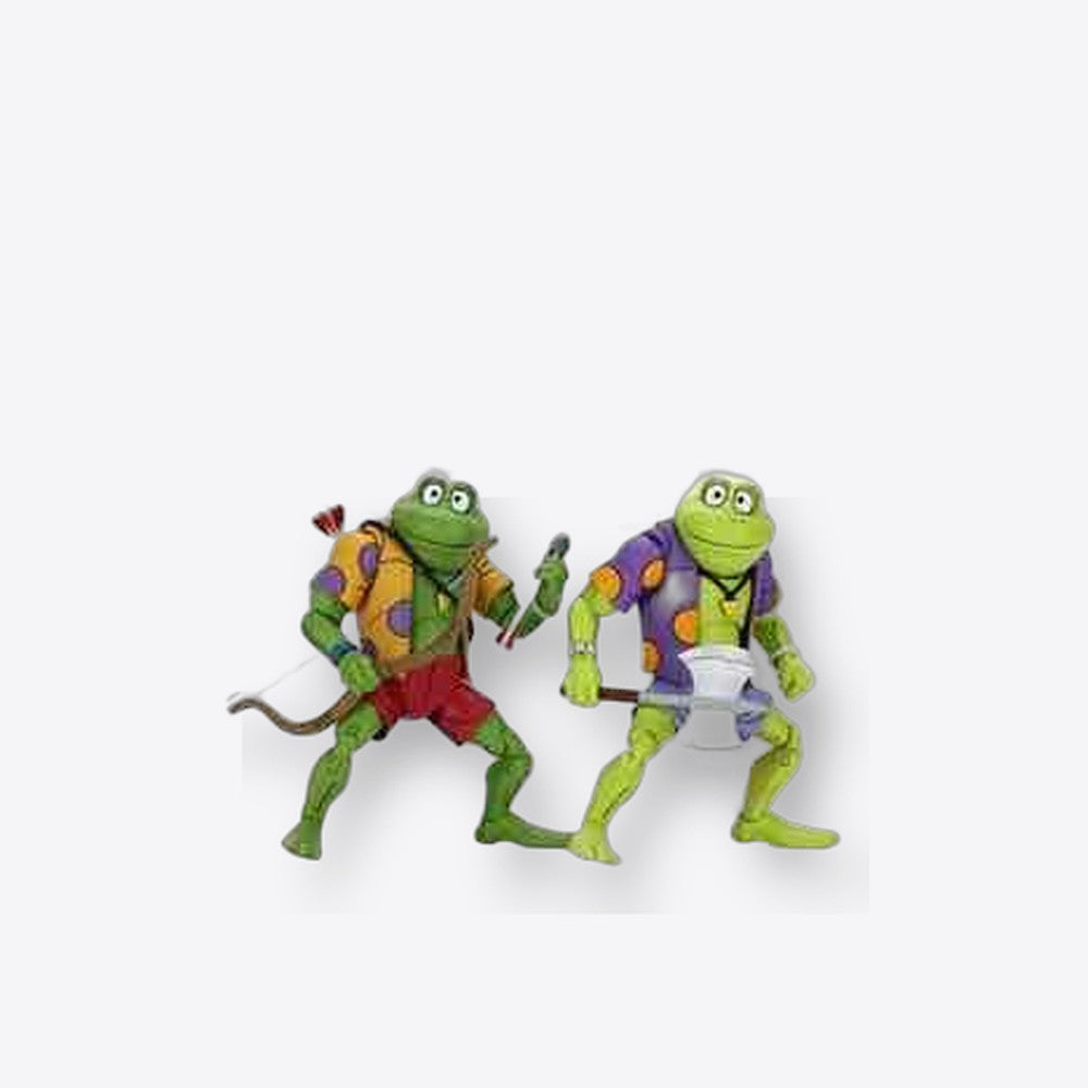 Pack 2 figuras neca ranas genghis & rasputin  scale action figure tmnt cartoon re - run (imagen 4 de 6)