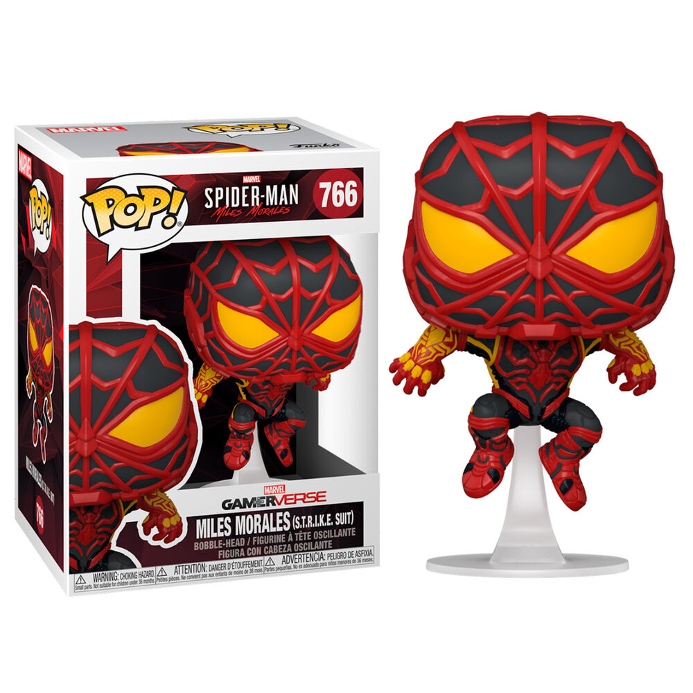 Marvel Miles Morales Figura POP Traje S.T.R.I.K.E. Funko