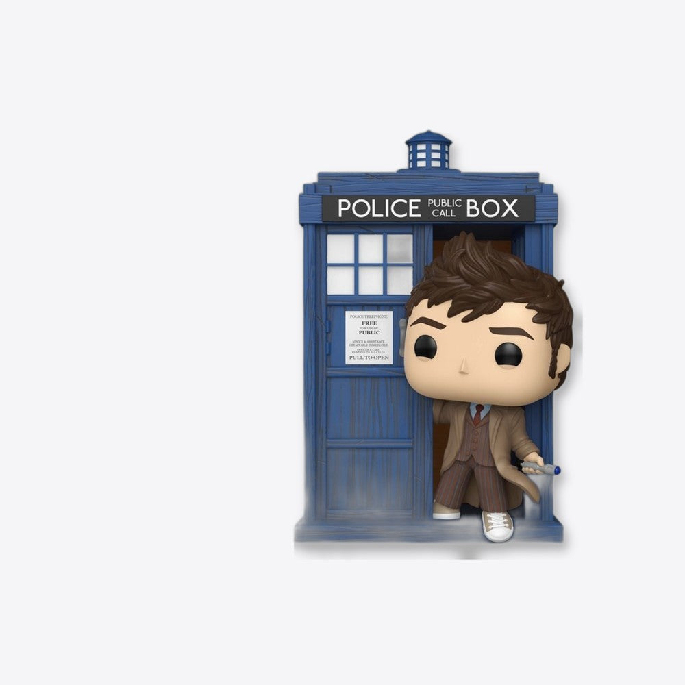 Funko Figura POP Rides Deluxe Doctor Who Tardis with Tenth Doctor (imagen 5 de 6)