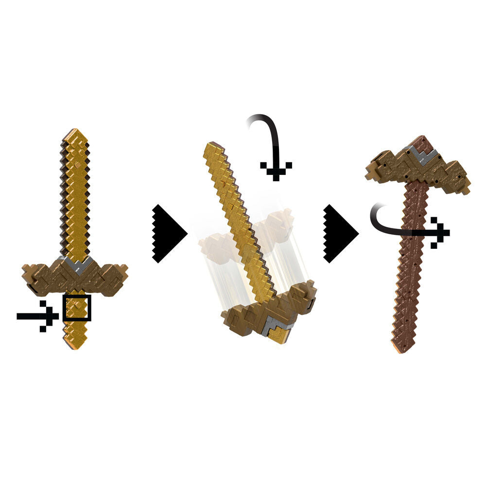 Mattel Espada Pico Transformable Minecraft (imagen 6 de 6)