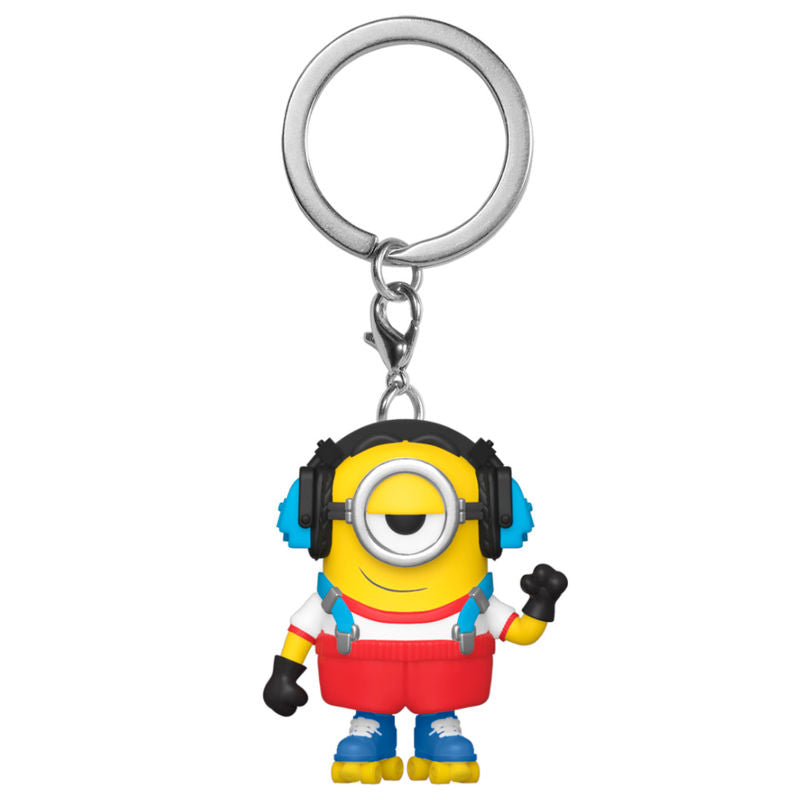 Minions Llavero Pocket POP Stuart Roller Skating
