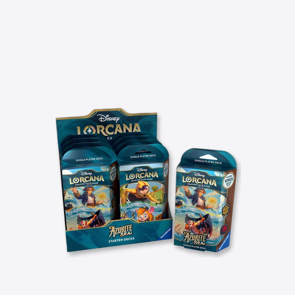 Ravensburger Juego de cartas disney lorcana tcg azurite sea starter deck 8 unidades inglés (imagen 4 de 6)