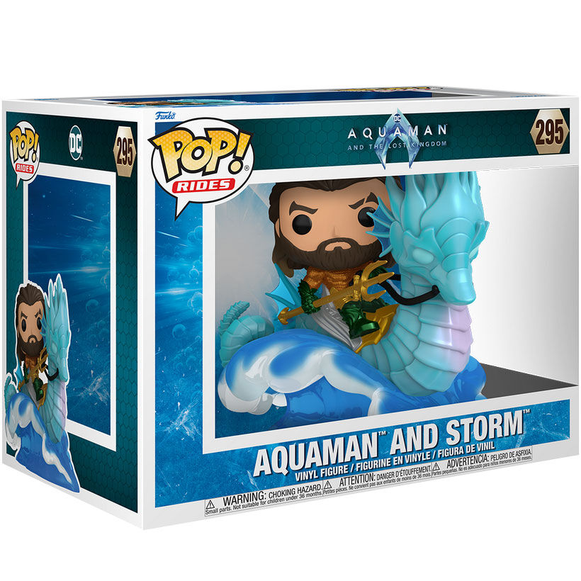 Funko Figura POP Rides Deluxe DC Comics Aquaman y el Reino Perdido Aquaman on Storm (imagen 2 de 3)