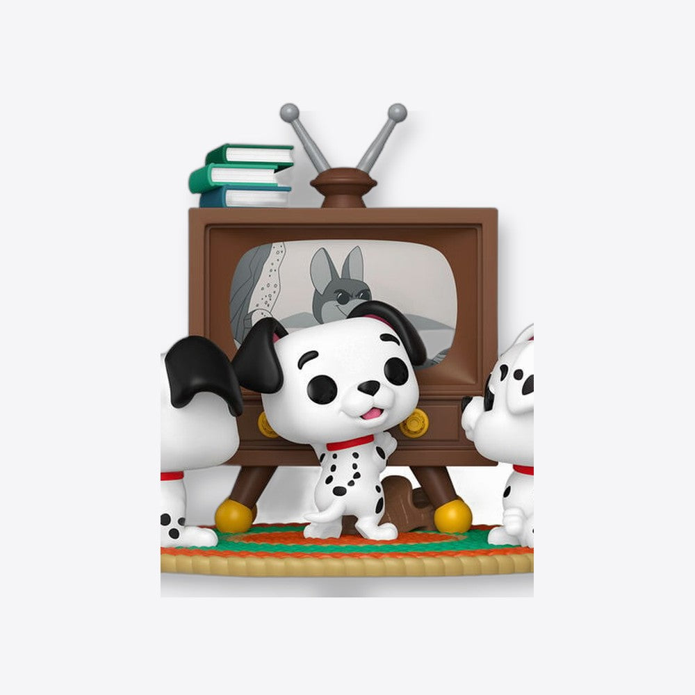 Funko Figura POP Moment Disney 101 Dalmatas Rolly Patch & Lucky with TV (imagen 6 de 6)