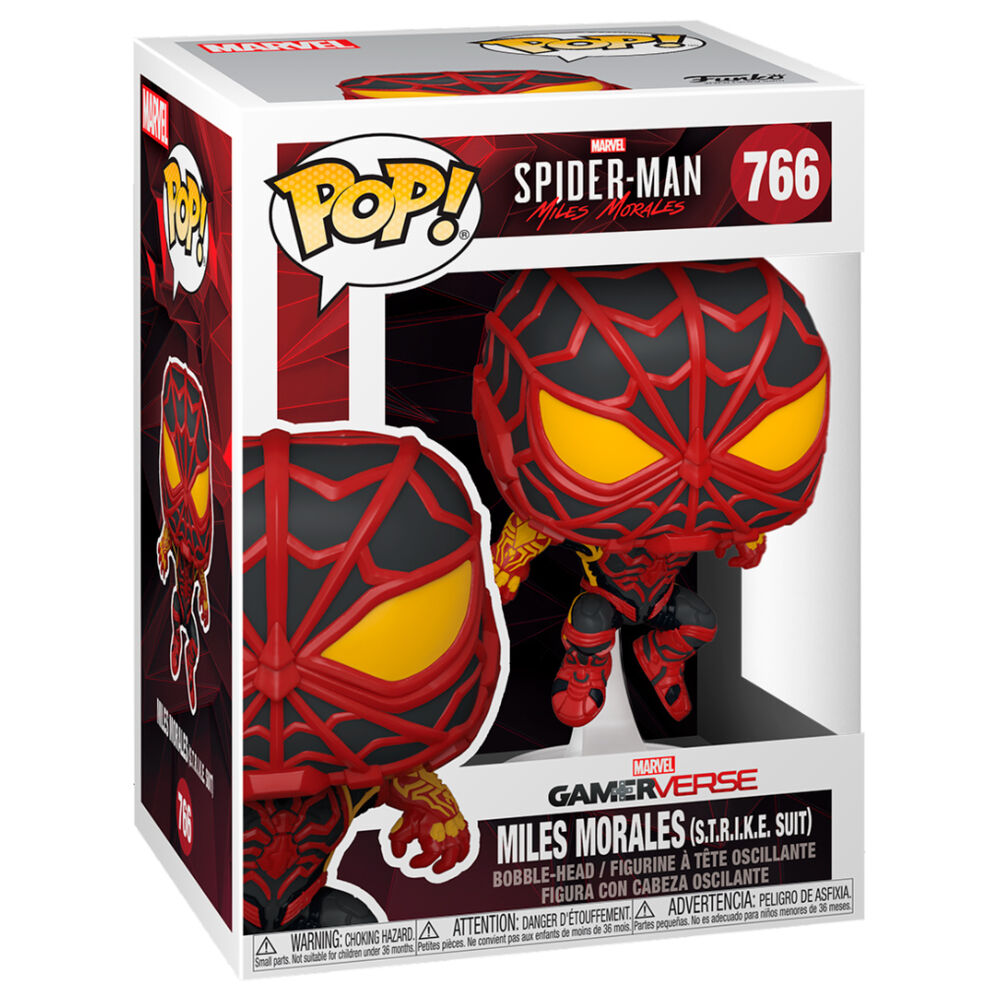 Marvel Miles Morales Figura POP Traje S.T.R.I.K.E. Funko