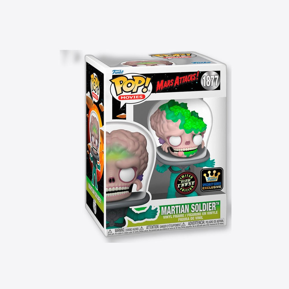 Funko Figura POP Mars Attacks Martian Soldier Exclusive Chase (imagen 3 de 6)