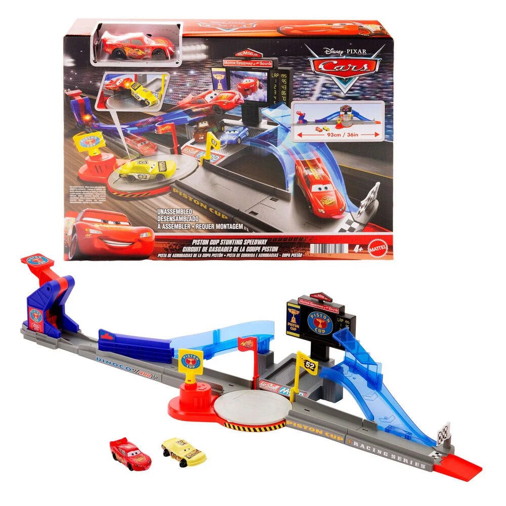 Disney Pixar Cars Pista Carreras Rayo McQueen Copa Pistón Mattel