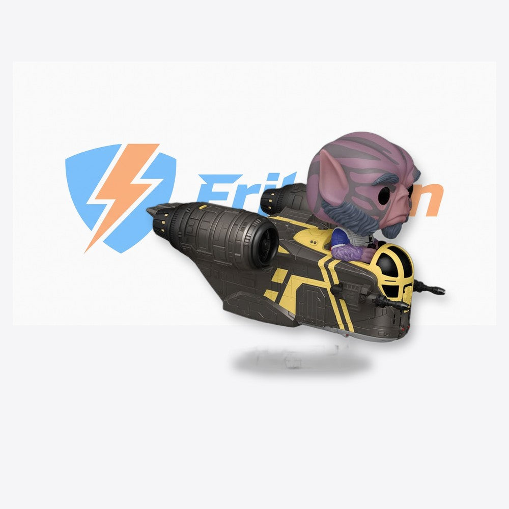 Funko Figura POP Rides Deluxe Star Wars Mandalorian & Grogu Zeb Orrelios in the Razor Crest (imagen 5 de 6)