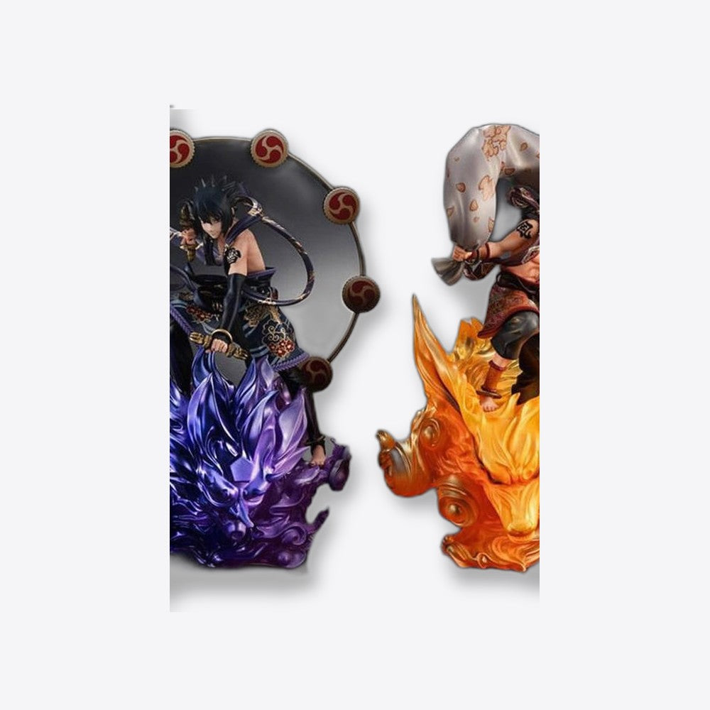 Pack 2 figuras megahouse naruto shippuden naruto dios del viento + sasuke dios del trueno (imagen 5 de 6)