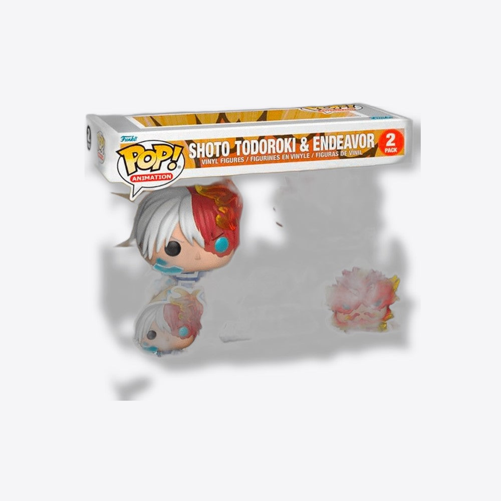 Funko Blister 2 Figuras POP My Hero Academia Shoto Todoroki & Endeavor Exclusive (imagen 3 de 6)