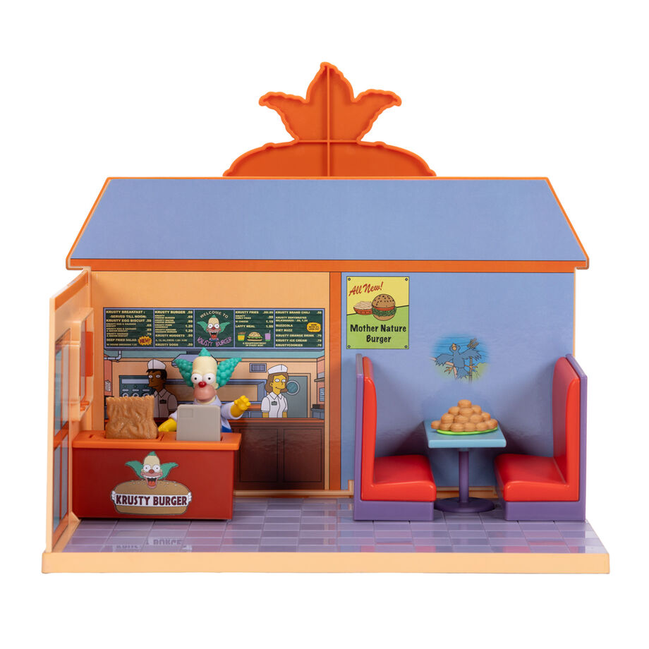 Los Simpsons Playset Burger Krusty Springfield Coleccionable