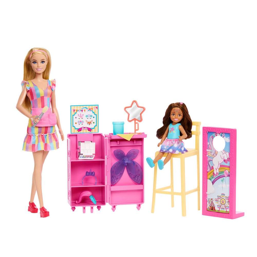 Mattel Blister 2 Muñecas Puesto de Maquillaje Barbie (imagen 2 de 5)