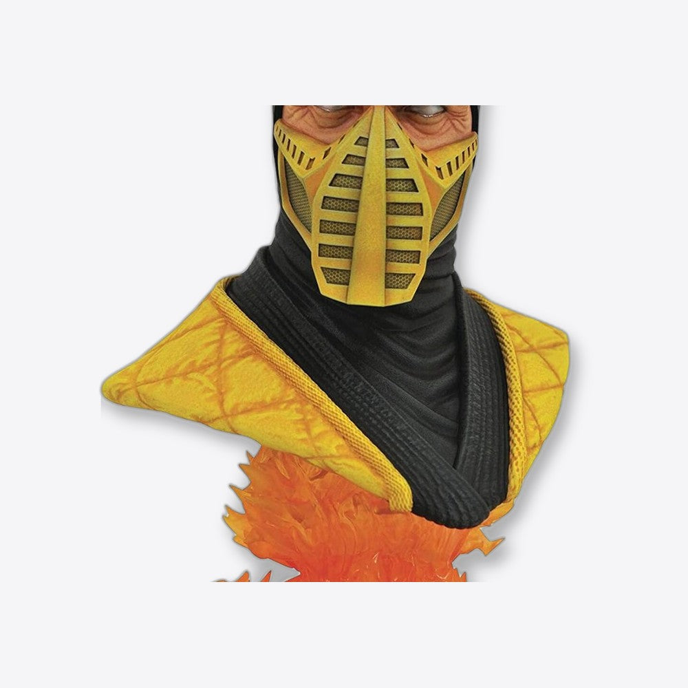 Figura busto diamond select toys mortal kombat scorpion escala 1 - 2 legends in 3d re - run resina (imagen 5 de 6)