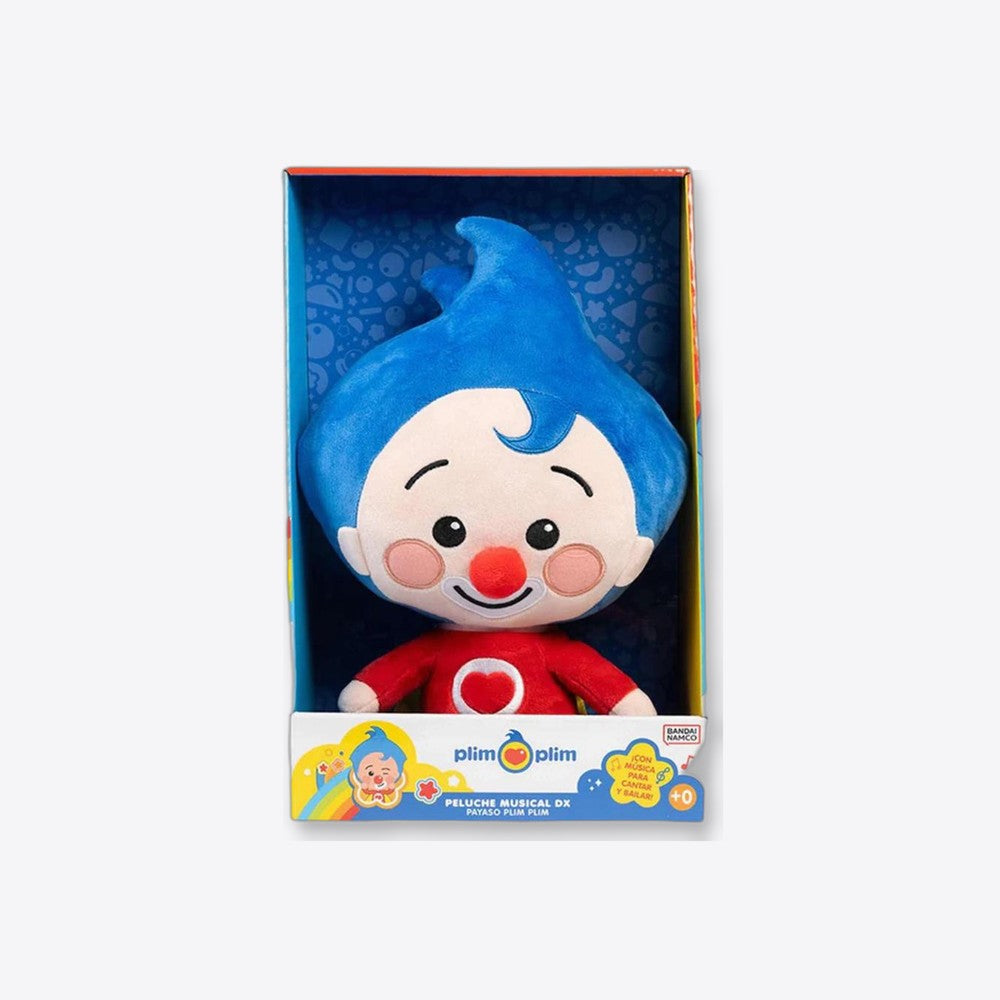Bandai Rojo Peluche musical dx payaso plim plim (imagen 2 de 6)