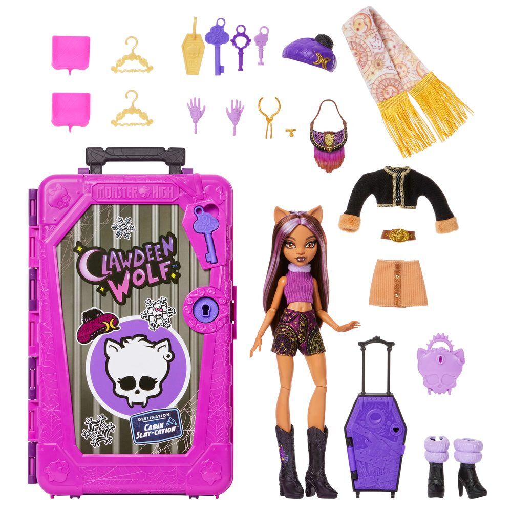 Mattel Muñeca Clawdeen Wolf y Armario Skulltimate Secrets Monster High (imagen 2 de 6)