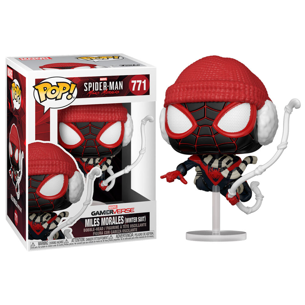 Marvel Miles Morales Figura POP Traje de Invierno Funko