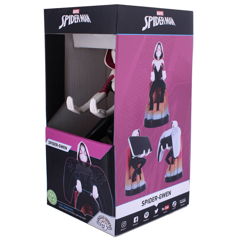 Spider-Gwen Marvel Cable Guy Soporte Figura 20cm Exquisite Gaming