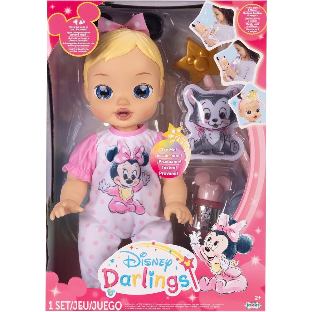 Jakks Pacific Muñeca interactiva Minnie Disney Darlings 30cm (imagen 3 de 6)