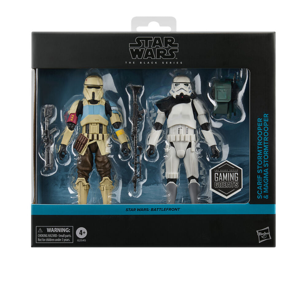 Hasbro Blister 2 figuras Scarif Stormtrooper & Magma Stormtrooper Battlefront Star Wars 15cm (imagen 2 de 10)