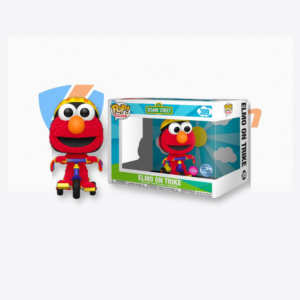 Funko Figura POP Rides Barrio Sesamo Elmo on Trike Exclusive (imagen 2 de 6)