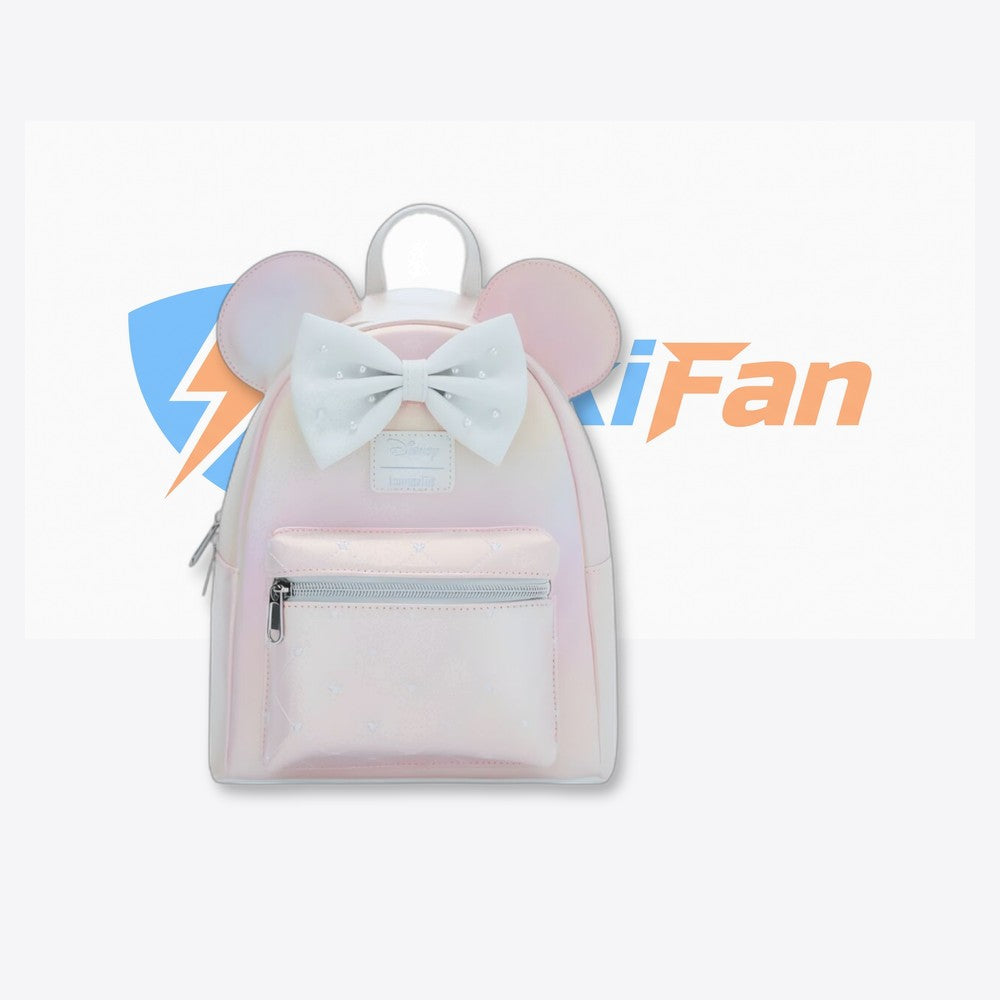 Lf | Lounfefly Mochila Pink Pearl Minnie Mouse Disney Loungefly 26cm (imagen 6 de 6)