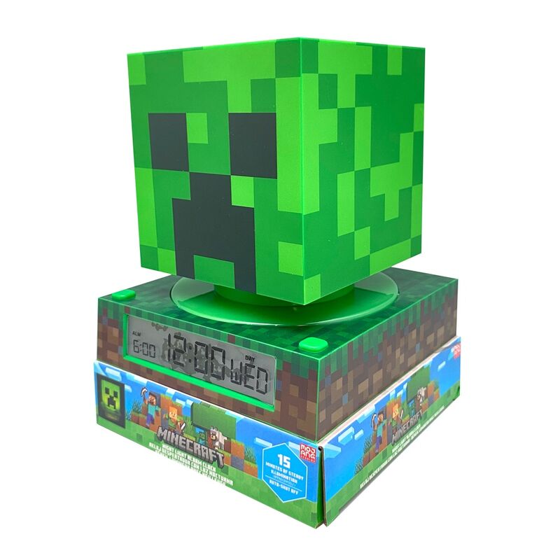 Kids Licensing Lampara 3D con despertador Minecraft (imagen 2 de 5)