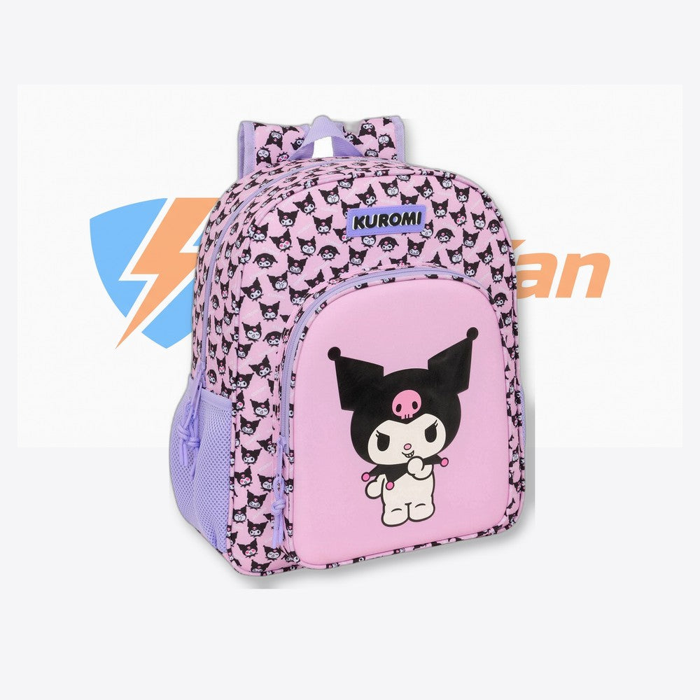 Safta Mochila Kuromi Hello Kitty 38cm adaptable (imagen 4 de 6)