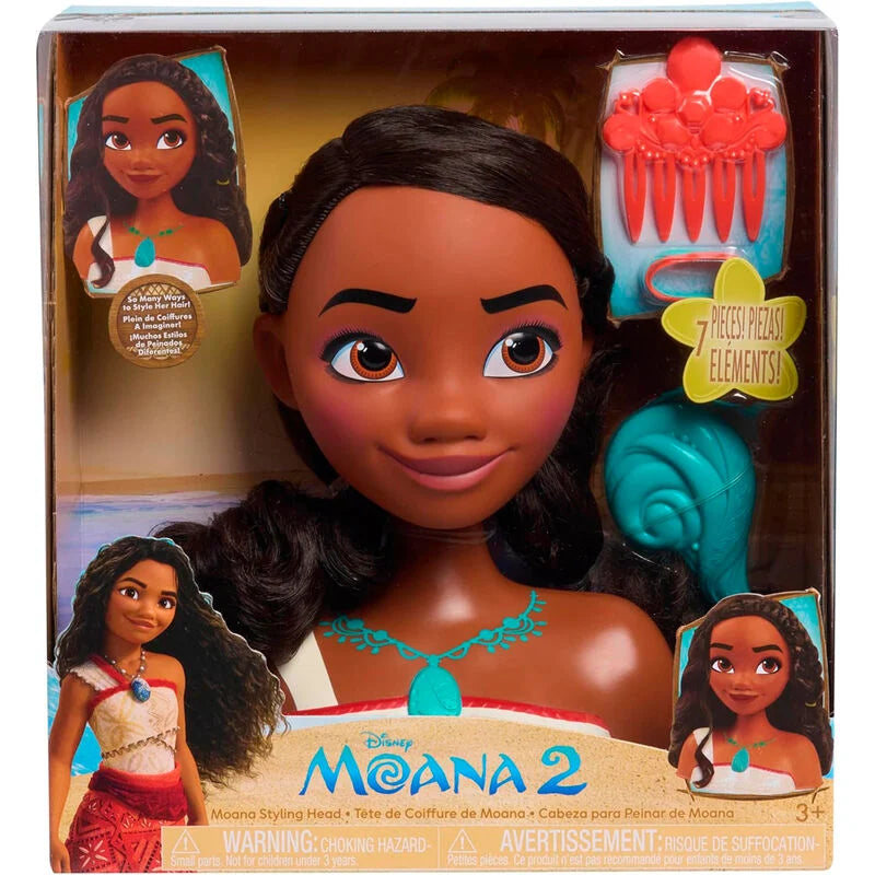 Just Play Busto peinados Vaiana Moana 2 Disney (imagen 4 de 7)