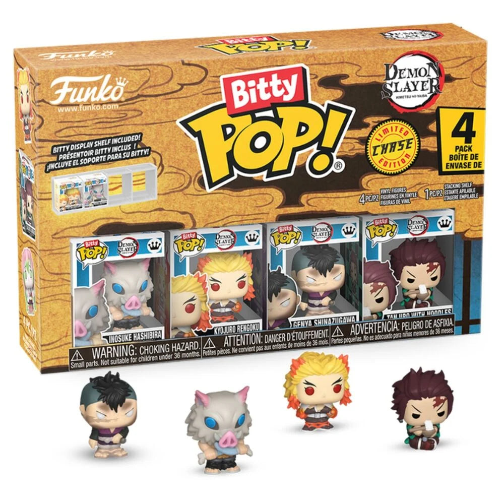 Demon Slayer Blister 4 Bitty POP Inosuke y amigos Funko
