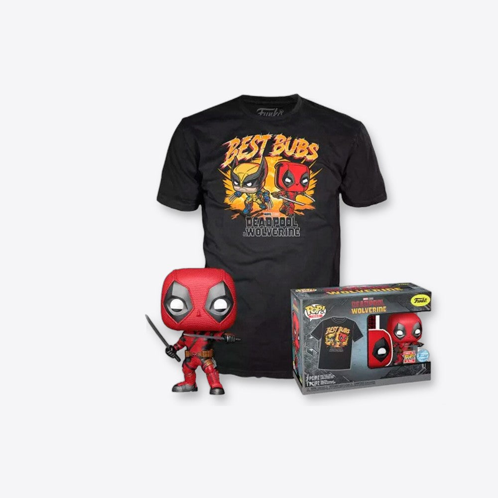 Funko Set figura POP & Tee Marvel Deadpool & Wolverine (imagen 4 de 6)