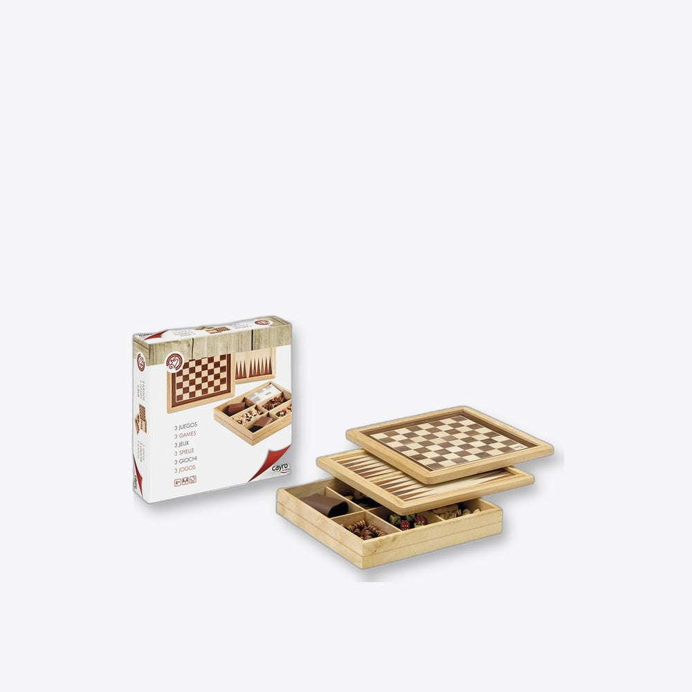 Cayro Ajedrez Damas Backgammon Marqueteria (imagen 5 de 6)
